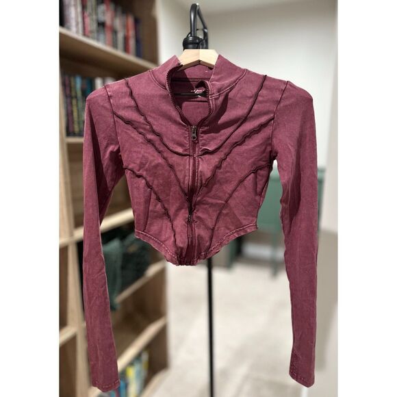 Urban Outfitters Out From Under Harper Corset Zip Up Jacket - Picture 2 of 7